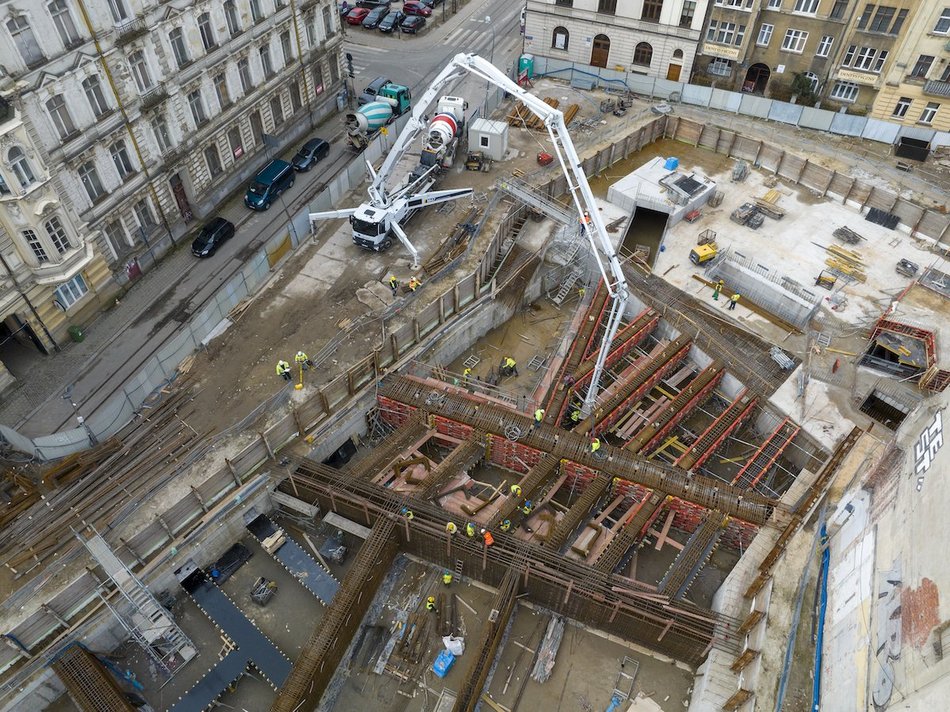 Tunel średnicowy pod Łodzią. Budowa stacji Łódź Śródmieście