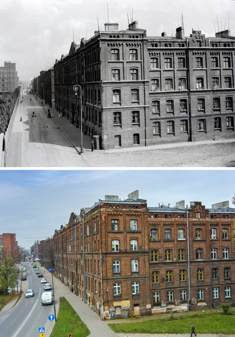 dawna obecna lodz refotografie