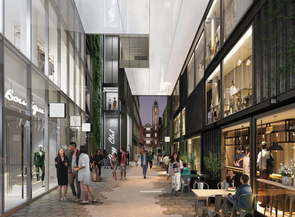 Budynek Fern w OFF Piotrkowska - wizualizacja