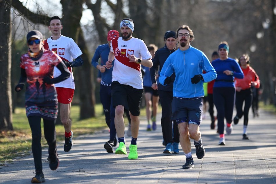 Łódź. Wielkanocny Parkrun w Parku Poniatowskiego