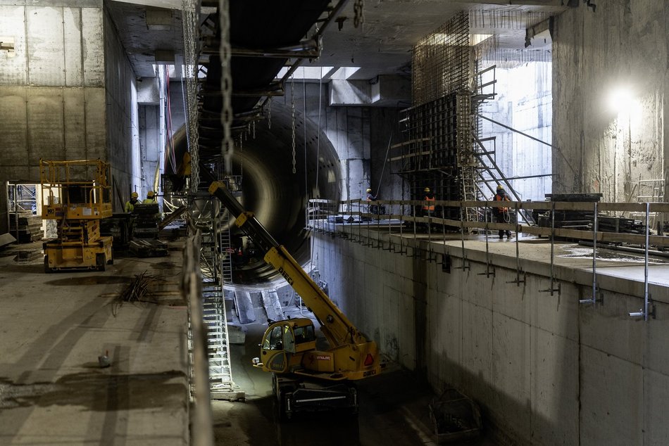 Tunel pod Łodzią. Budowa stacji Łódź Polesie od środka