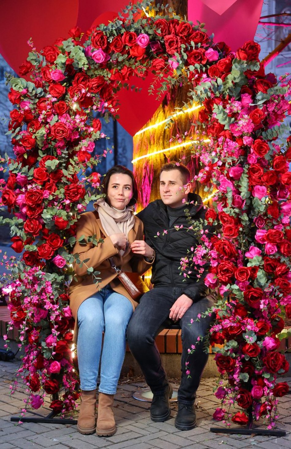 Walentynki w pasażu Rubinsteina