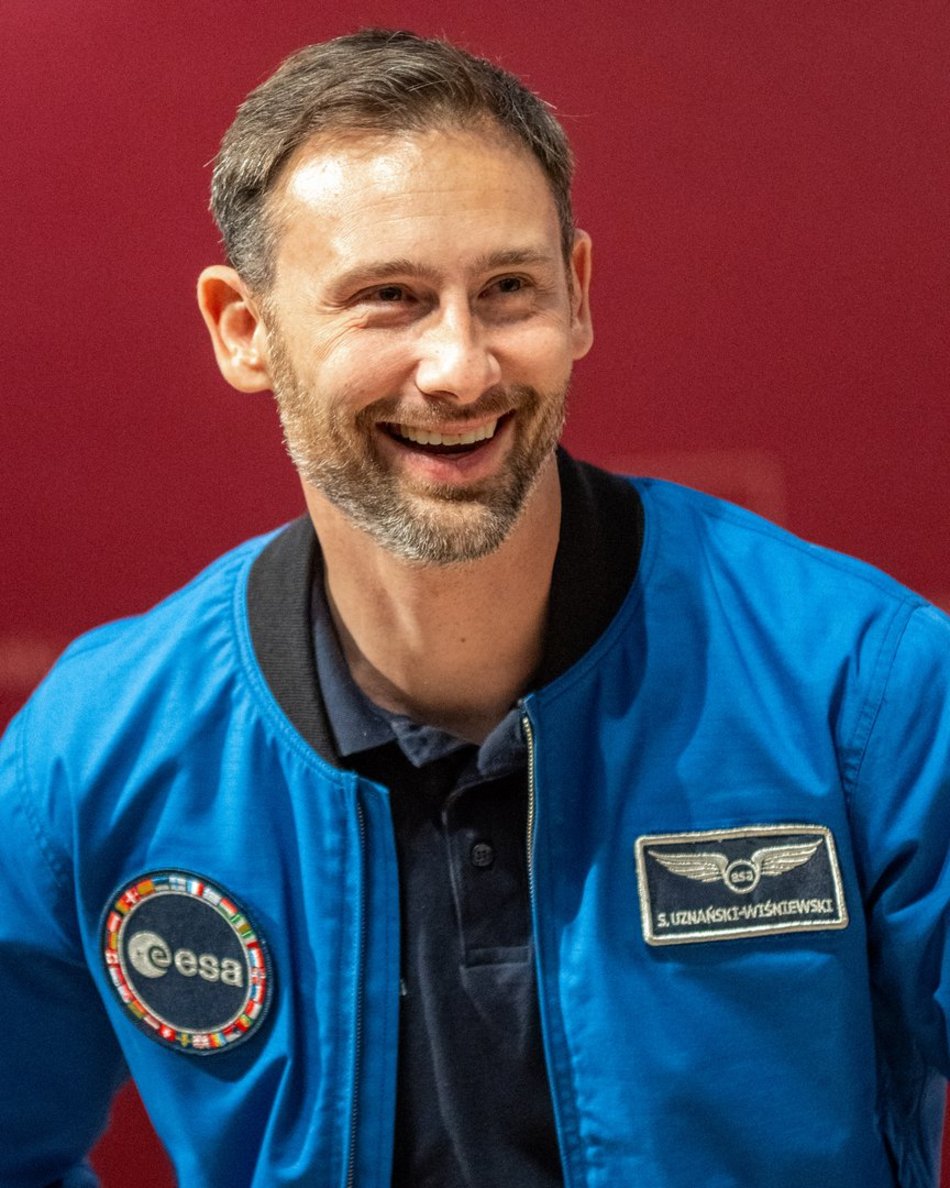 Łódź. Sławosz Uznański-Wiśniewski spotkał się z uczniami