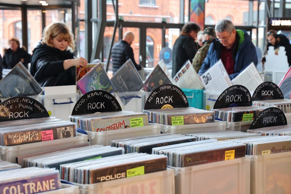 Giełda płyt winylowych w Manufakturze