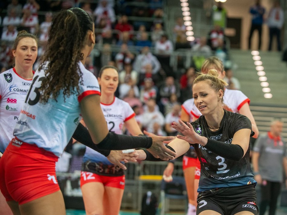 siatkarki podczas meczu