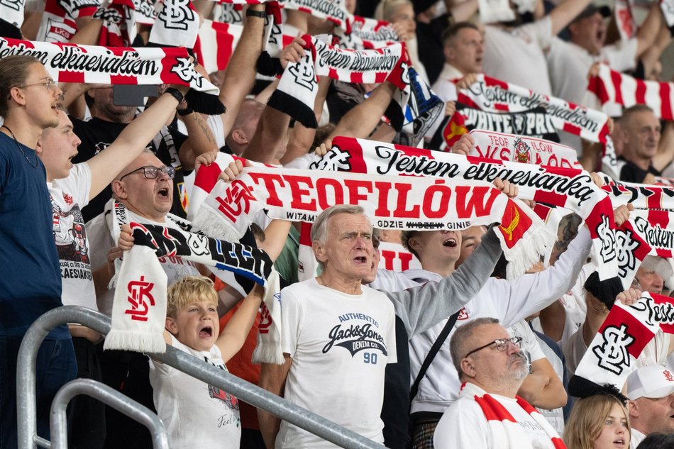 Łódź. Kibice na meczu ŁKS Łódź - Wieczysta Kraków. Byłeś/aś? Znajdź się w galerii