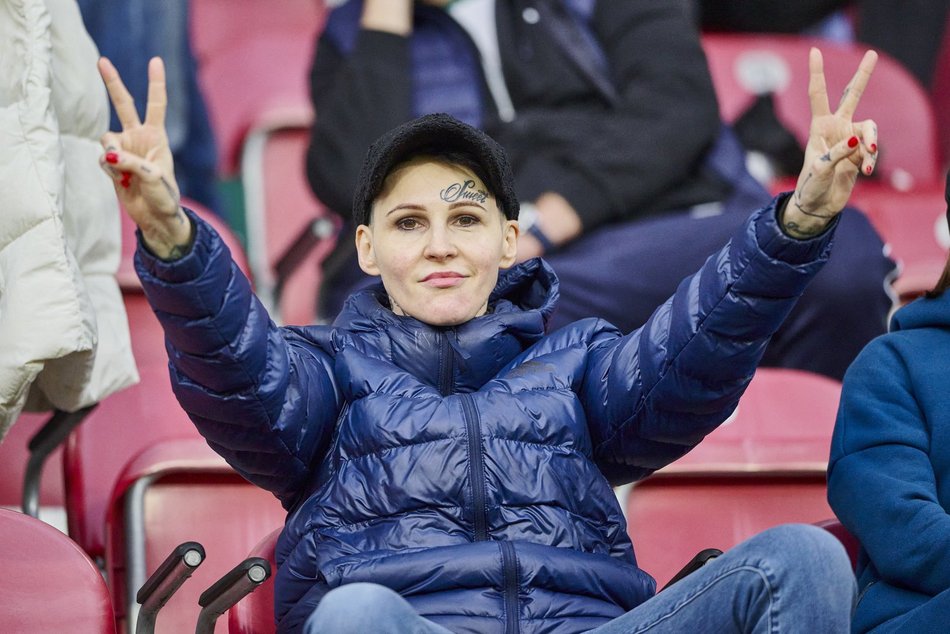 ŁKS II Łódź zremisował z rezerwami Lecha Poznań. Na trybunach kibicowała Agnieszka Chylińska