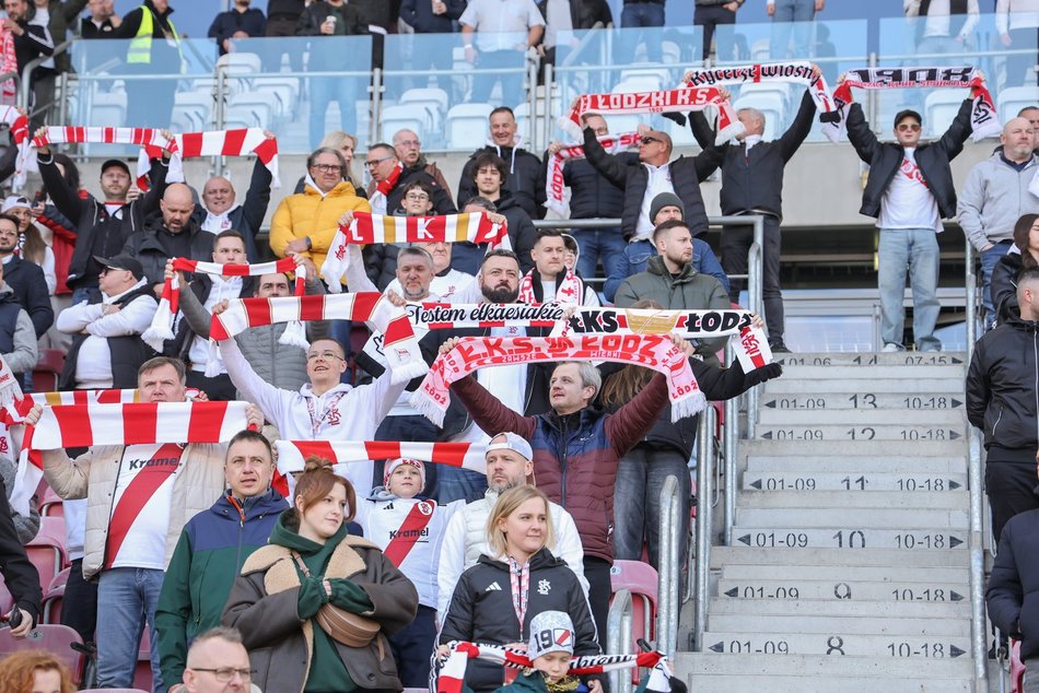 Łódź. Kibice na meczu ŁKS Łódź z Ruchem Chorzów. Byłeś/aś? Znajdź się w galerii!