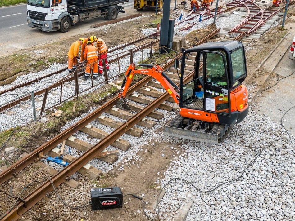 Łódź. Przebudowy torowisk
