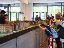 Łódź. Wystawa Makiet Kolejowych na dworcu Łódź Fabryczna