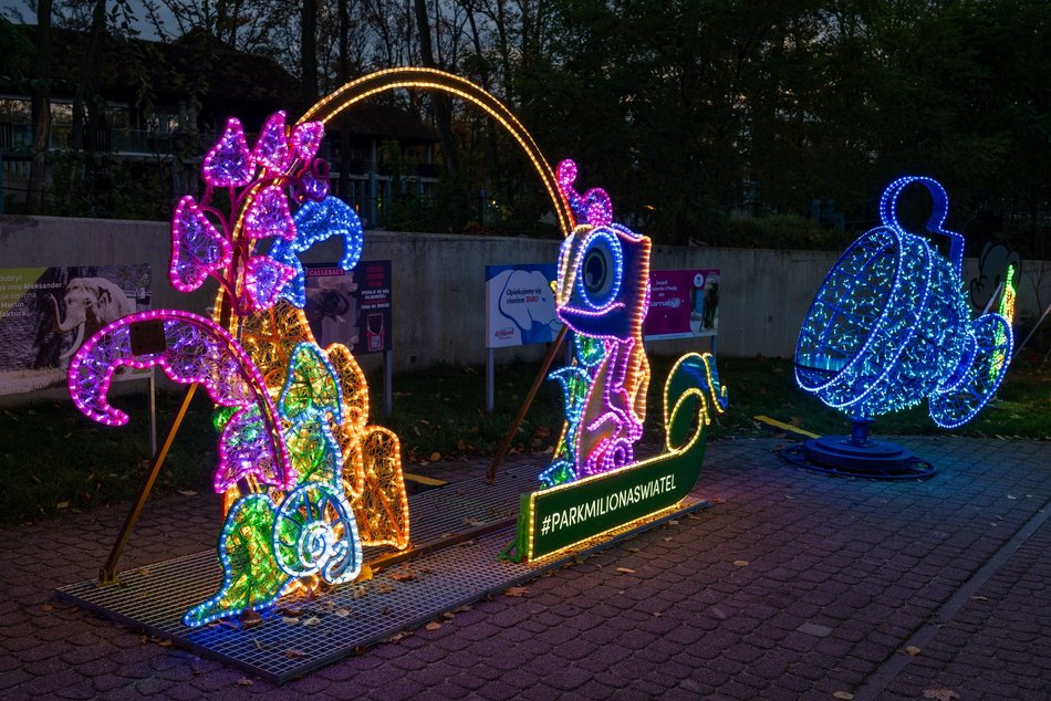 Park Miliona Świateł w Łodzi otwarty! Magiczne zwierzęta opanowały Orientarium Zoo Łódź