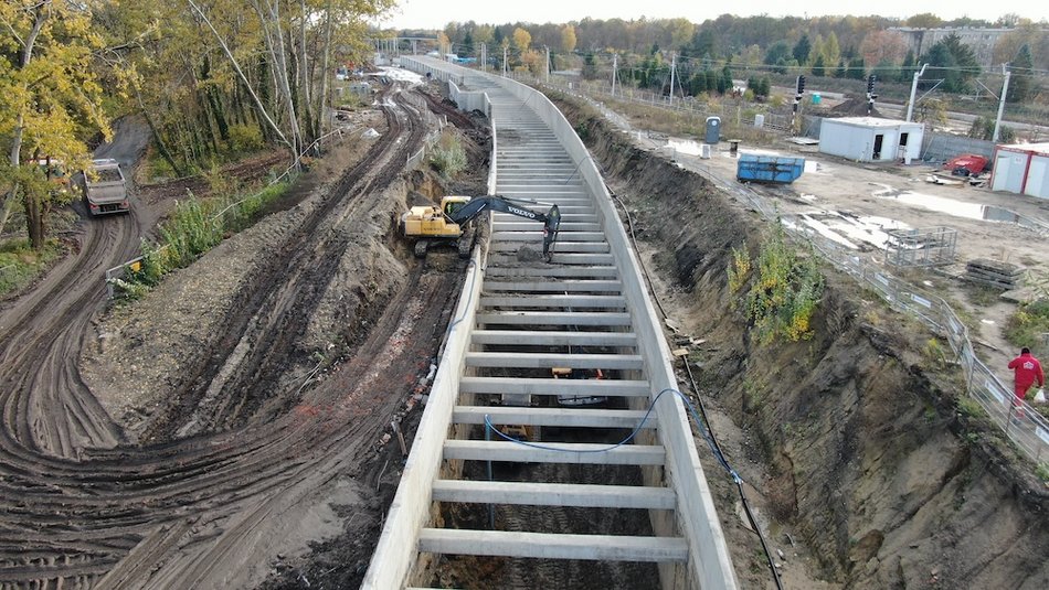 Tunel średnicowy pod Łodzią. Budowa tunelu w kierunku dworca Łódź Kaliska, fot. PLK SA