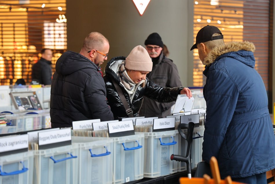 Giełda płyt winylowych w Manufakturze