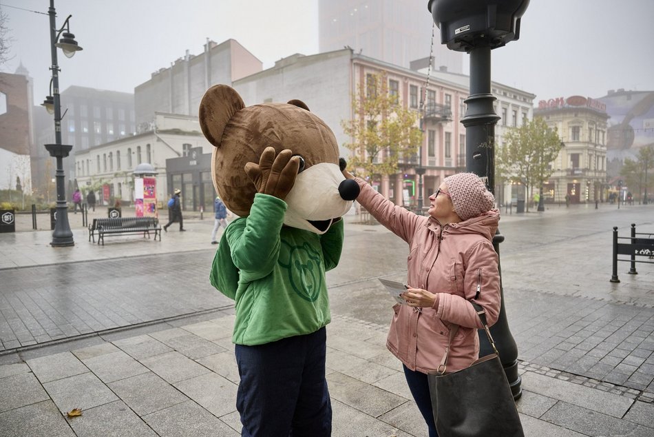 Miś Uszatek na Piotrkowskiej