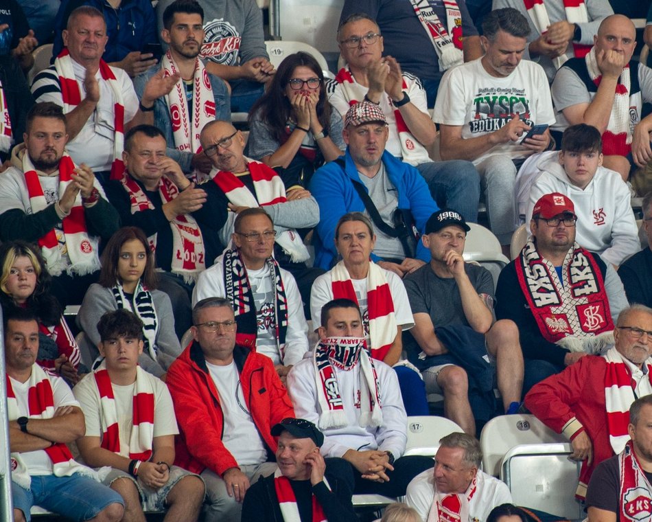 Kibice na meczu ŁKS Łódź z Wisłą Kraków!
