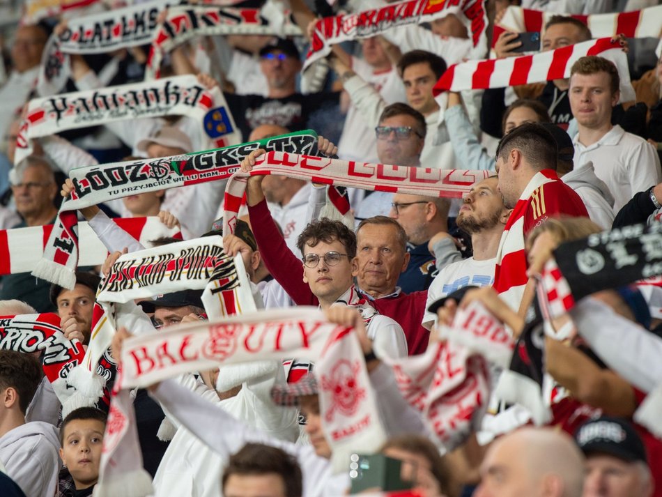 Kibice na meczu ŁKS Łódź z Wisłą Kraków!