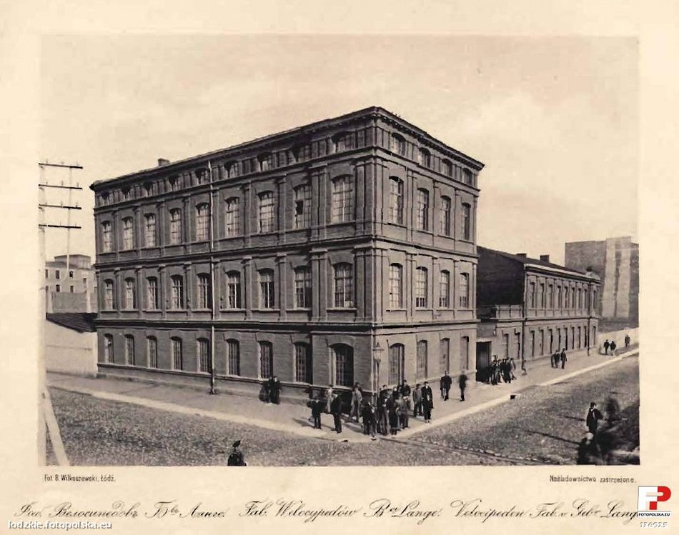 dawna fotografia pokazująca miasto Łódź w XIX wieku