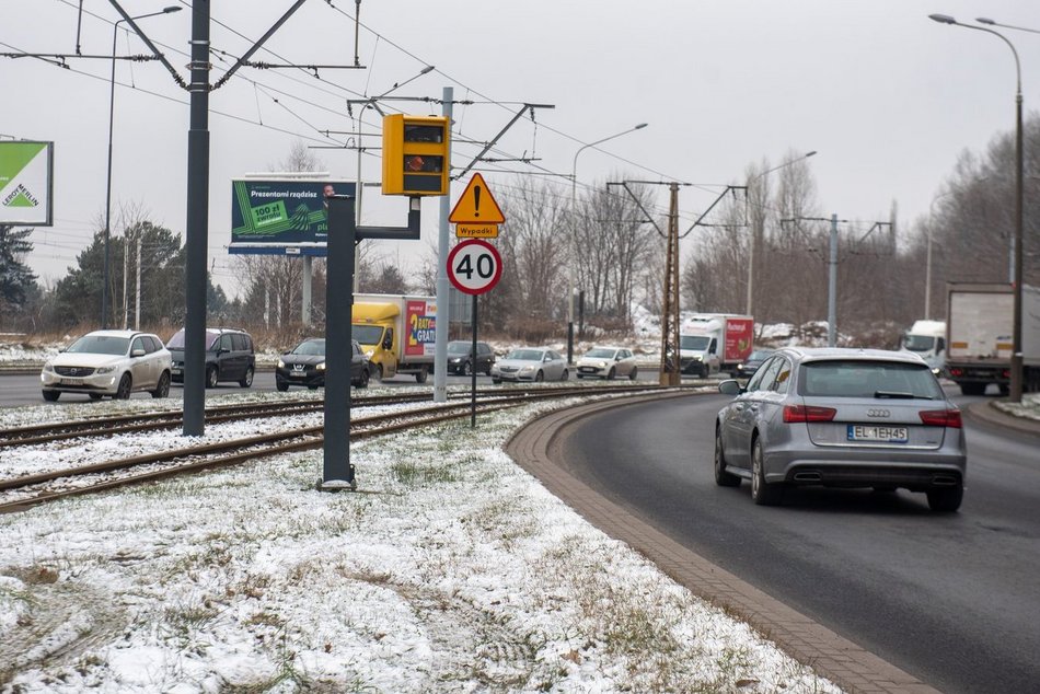 Ograniczenia prędkości przy fotoradarach w Łodzi