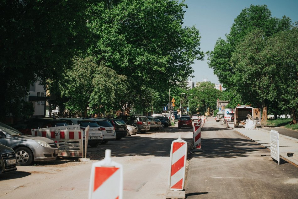 Łódź. Remont ul. Szklanej w Łodzi