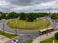 Remonty torowisk na rondzie Lotników Lwowskich i Żabieńcu