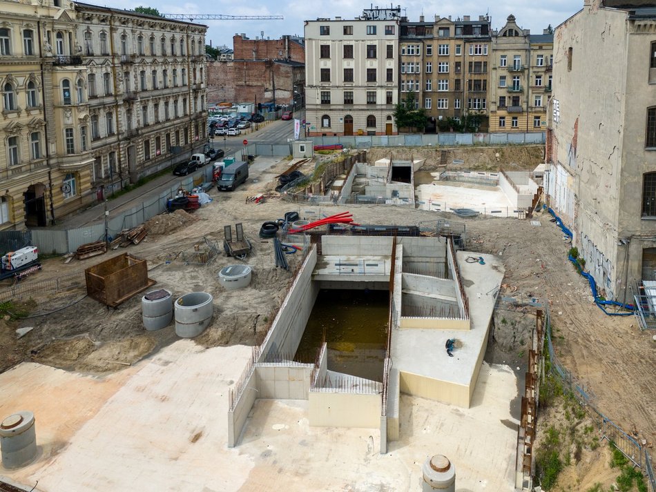 Tunel pod Łodzią. Budowa stacji Łódź Śródmieście