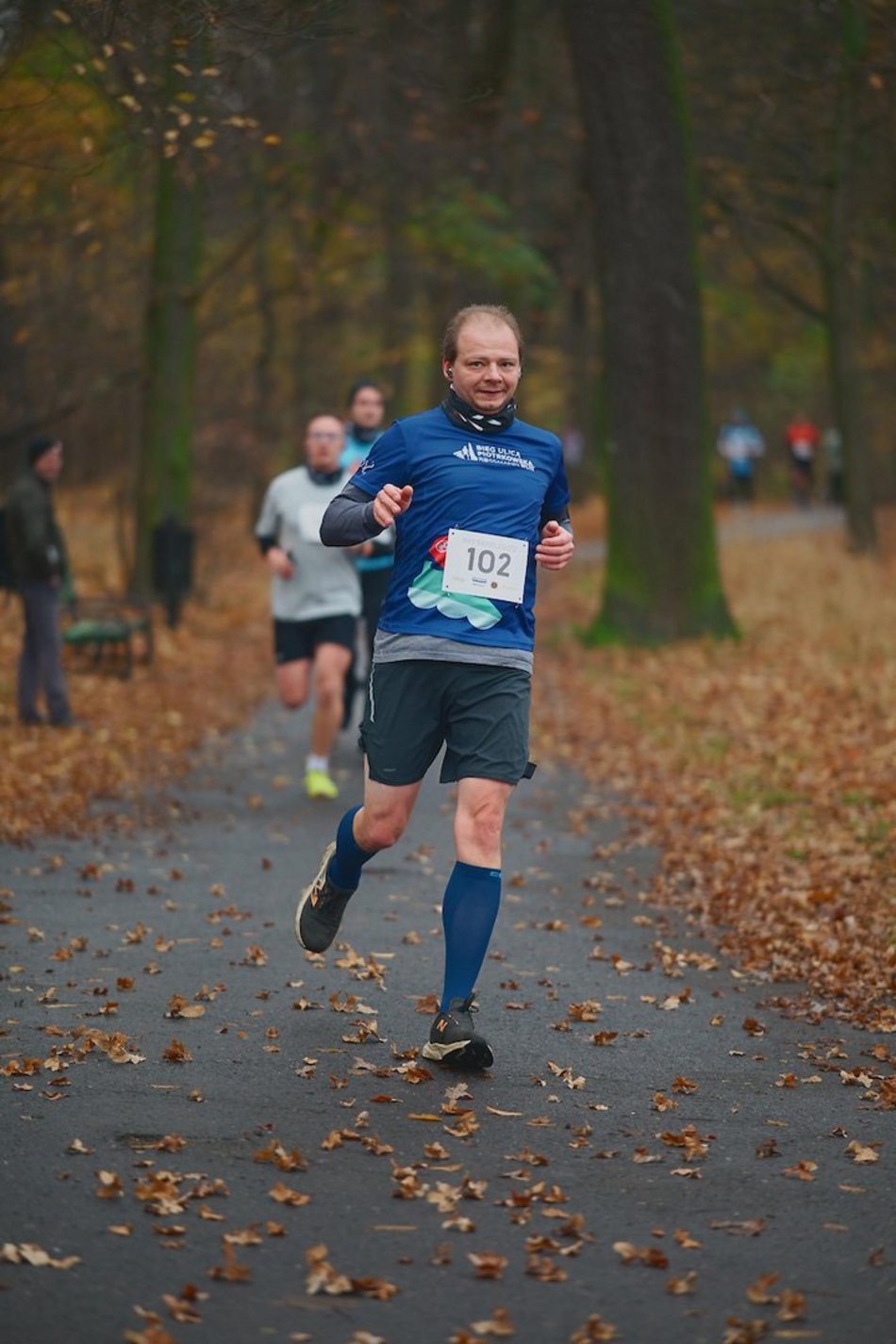 Łódź. Bieg Niepodległości w parku Julianowskim