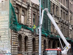 Rozbiórka zawalonej kamienicy przy Kilińskiego. Zaczęły się prace