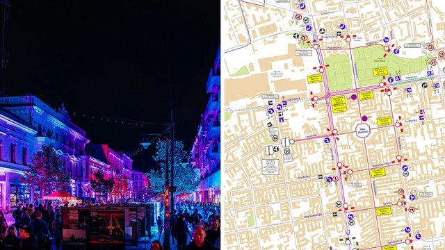 Light Move Festival 2024. Зміни в організації дорожнього руху та MPK Łódź [КАРТА]