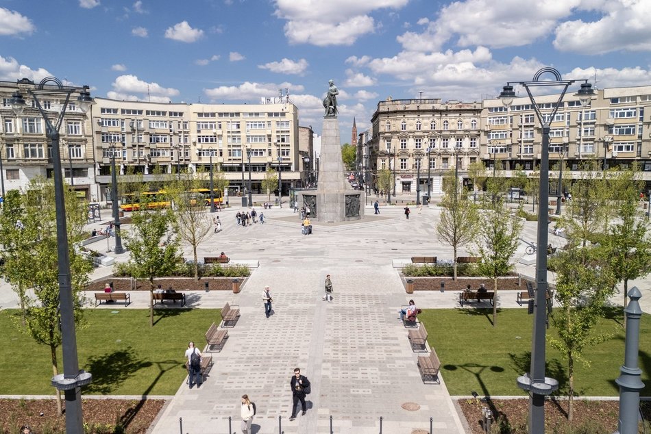 Łódź. Plac Wolności