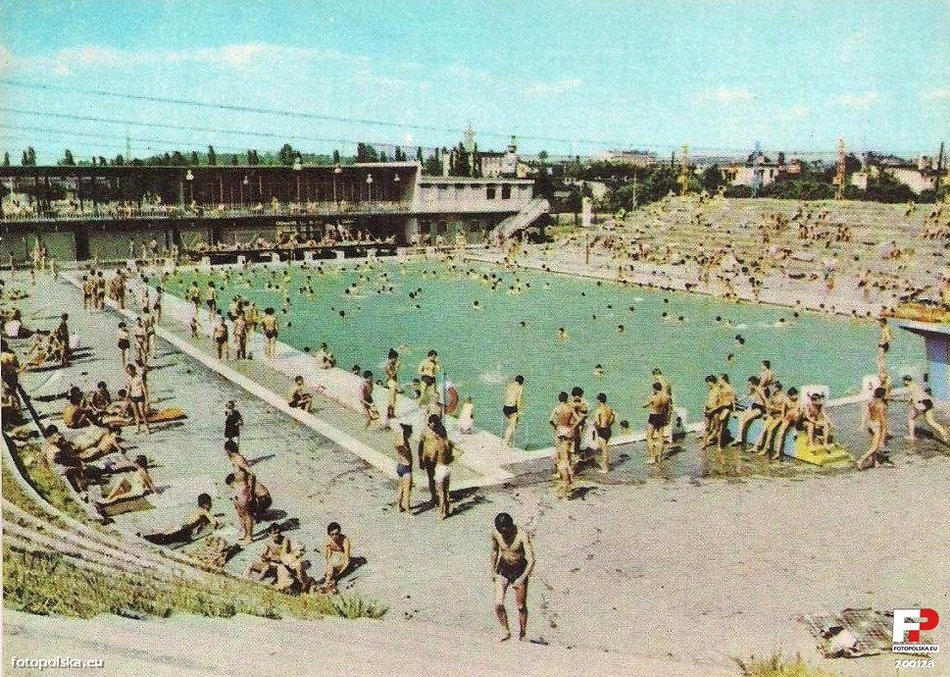 Łódź. Basen przy ul. Sobolowej - lata 1967-1969