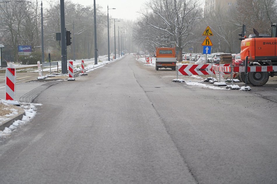 Łódź. Remont. Bratysławska Karolew w Łodzi nowy asfalt