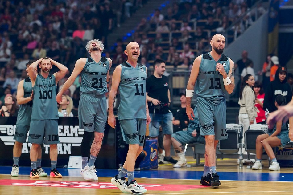 Łódź. Mecz Gortat Team vs NATO Team