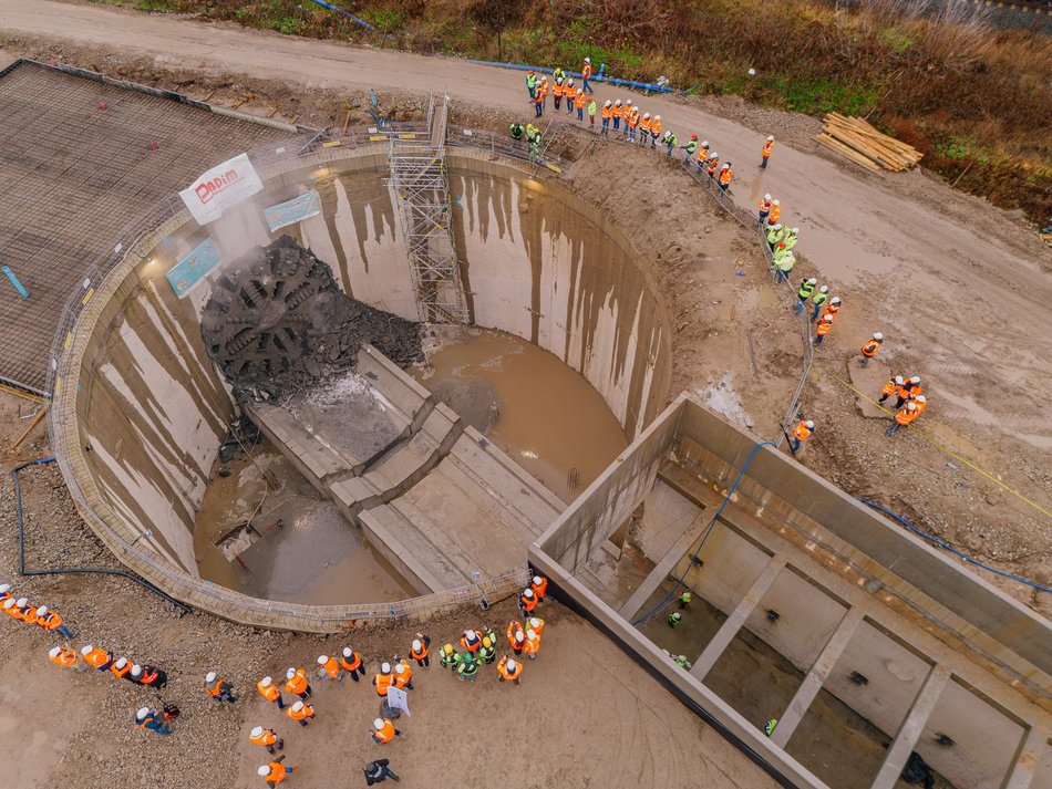 Tunel pod Łodzią. Tarcza Faustyna skończyła drążyć!