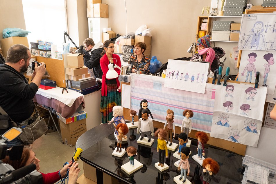 Łódzkie lalki do filmu „Lola i pianino hałasów” w reżyserii Augusto Zanovello