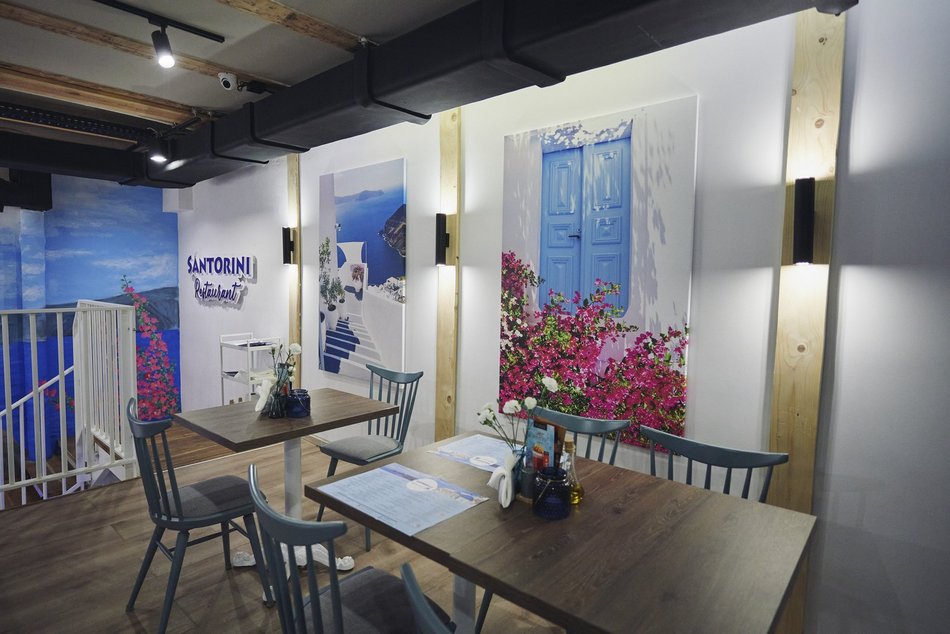 Santorini - restauracja z kuchnią grecką przy ul. Piotrkowskiej 37