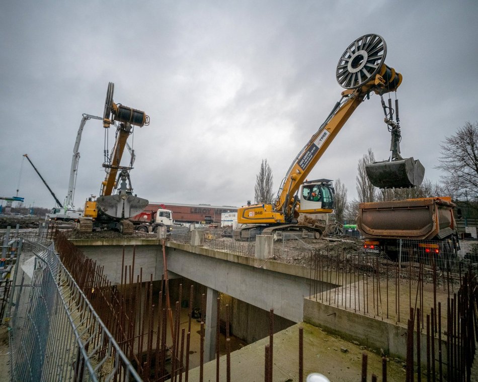 Tunel średnicowy pod Łodzią. Budowa stacji Łódź Polesie