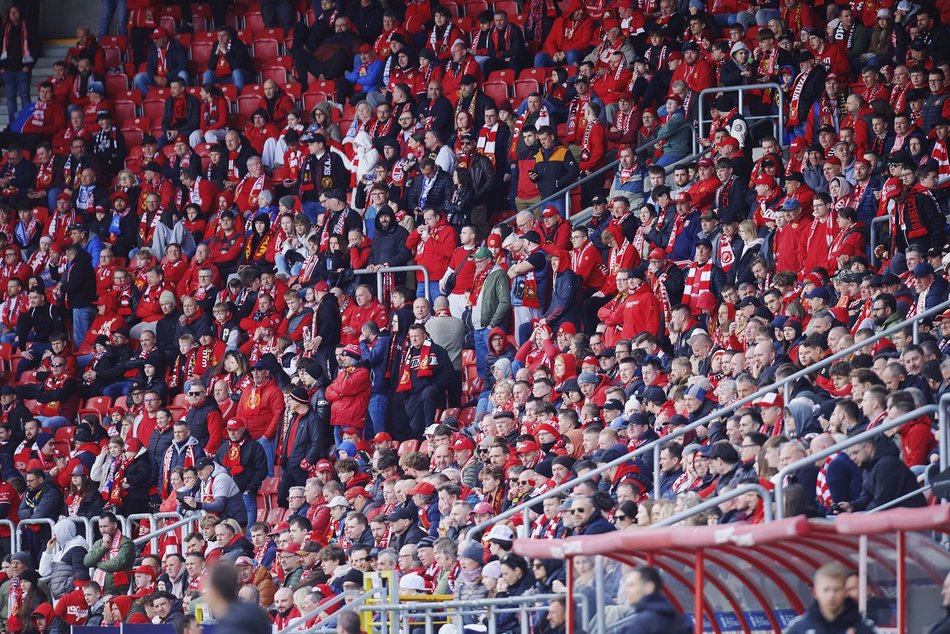 Kibice na meczu Widzewa Łódź z Motorem Lublin. Byłeś? Odszukaj się na trybunach