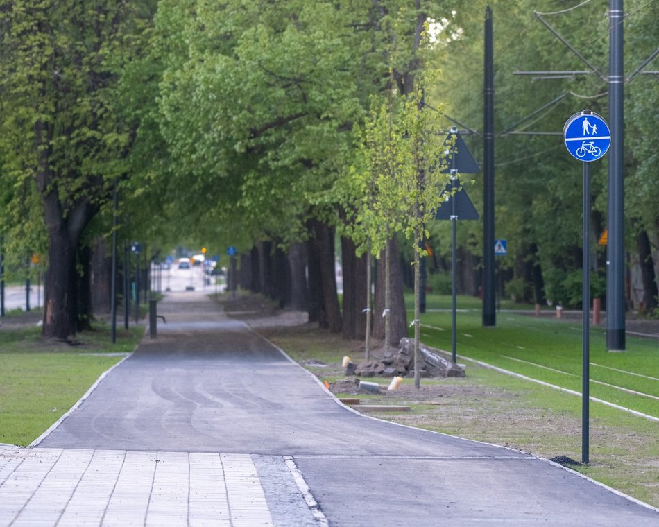 Nową drogą rowerową po Wojska Polskiego