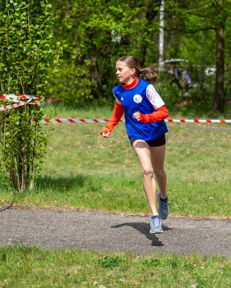 Łódź. XVII Bieg Olimpijczyków w parku Baden-Powella. Rywalizowali uczniowie szkół w Łodzi