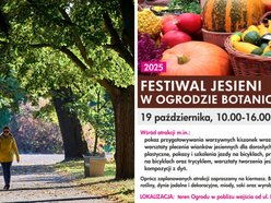 Łódź. Festiwal Jesieni w Ogrodzie Botanicznym w Łodzi. Kiermasz, warsztaty i dobre jedzenie