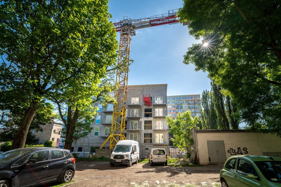 Łódź. Nowe mieszkania miejskie przy Młynarskiej w Łodzi