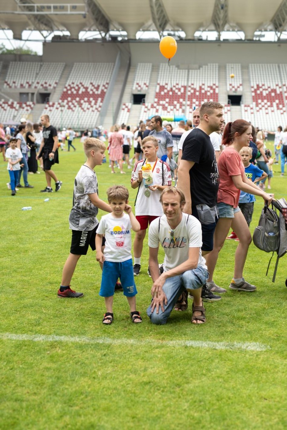 Piknik sportowy na stadionie ŁKS