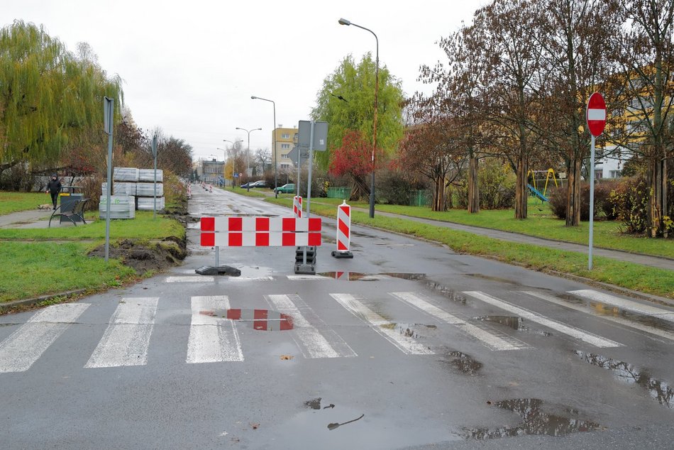 Remont Kongresowej w Łodzi.
