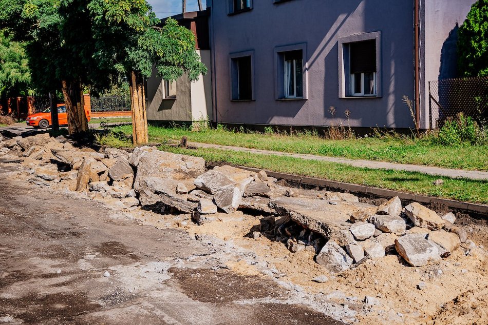 Łódź. Remont Tuszyńskiej w Łodzi. Trwają prace na kolejnym odcinku