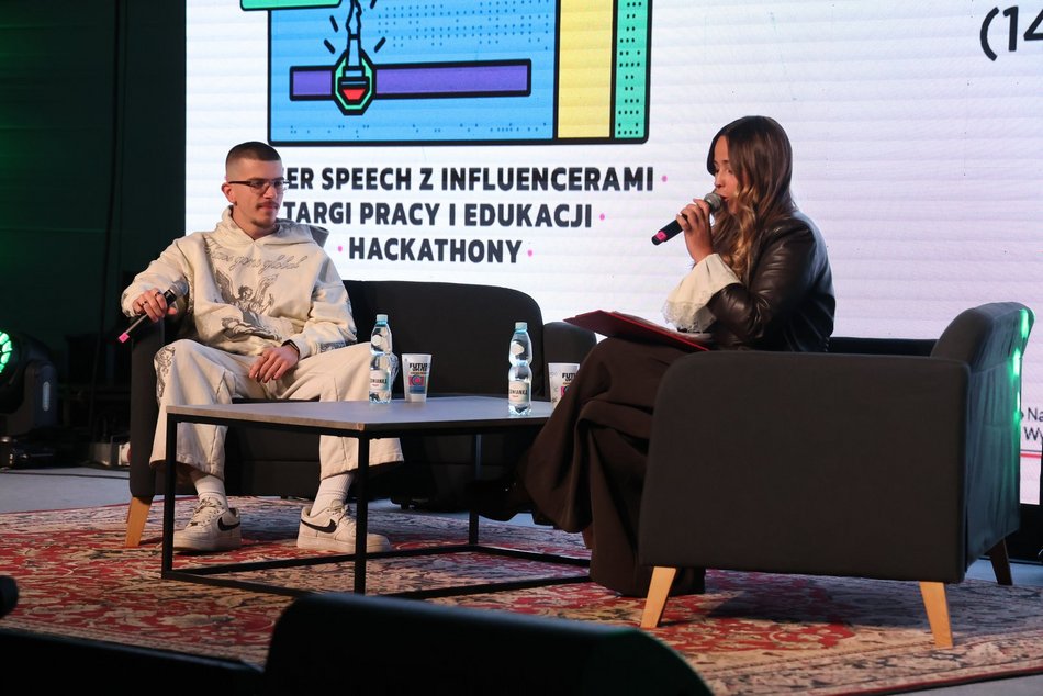 Łódź. Trzeci dzień Future Up! Fest w Łodzi. Byli Maciej Musiał, Kacper Błoński i Czarek Czaruje