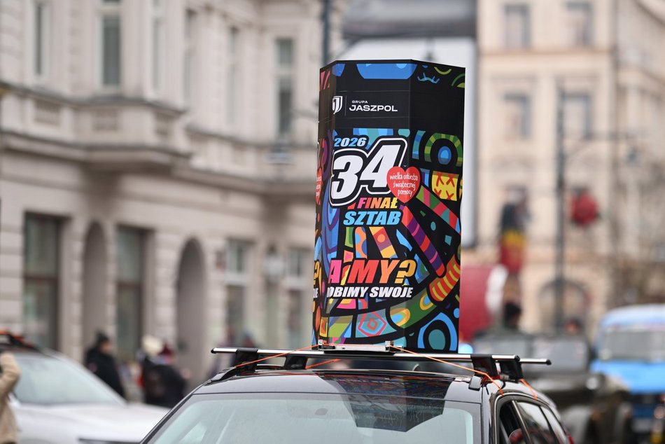 Łódź. WOŚP 2026 w Łodzi. Motoszarża po raz pierwszy opanowała Piotrkowską! [ZDJĘCIA]