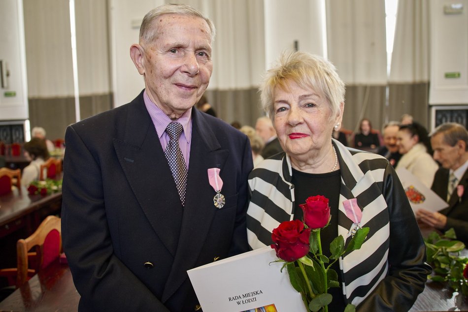 Małżeństwa z Łodzi uhonorowane medalami za wieloletnie pożycie