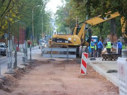 Remont Tymienieckiego w Łodzi. Widać już zarys nowej jezdni
