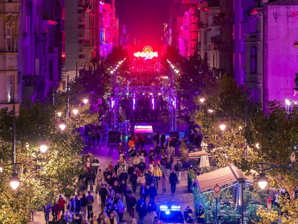 Light Move Festival Łódź 2025 z lotu ptaka! Te widoki zachwycą każdego!