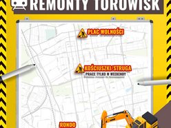 Łódź. Remonty torowisk MPK Łódź w wakacje. Zmiany w ruchu i linie zastępcze w kluczowych lokalizacjach